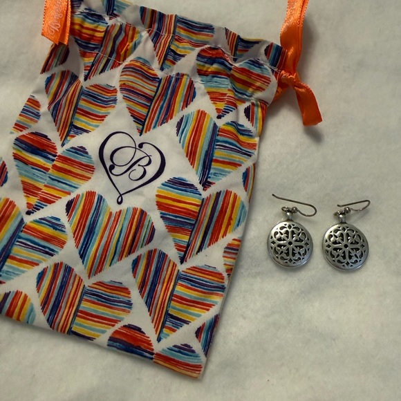 Brighton Elegant Silver Filigree Earrings - Picture 2 of 2